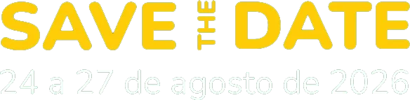 Save the Date - 24 a 27 de agosto de 2026